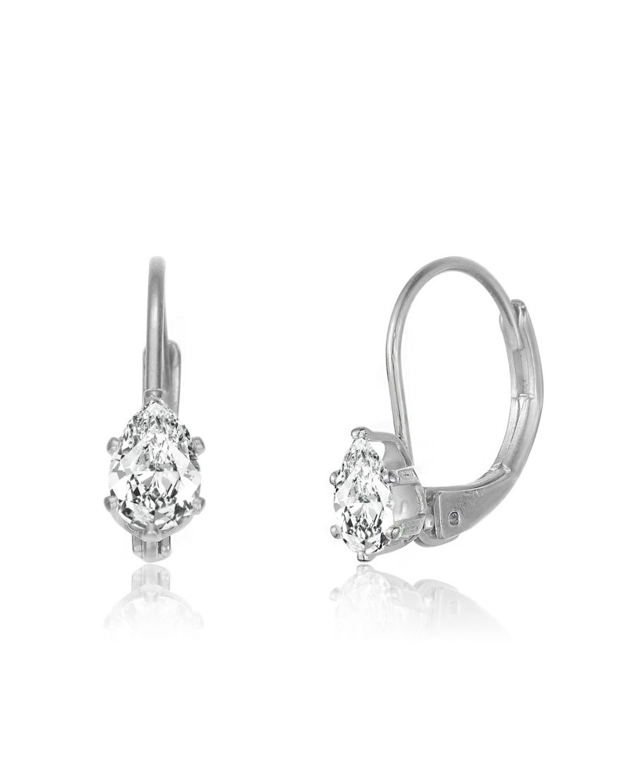 Серьги-подвески из стерлингового серебра с прозрачными овальными кубическими циркониями Genevive, White
Серьги-подвески из стерлингового серебра с прозрачными овальными кубическими циркониями Genevive, White