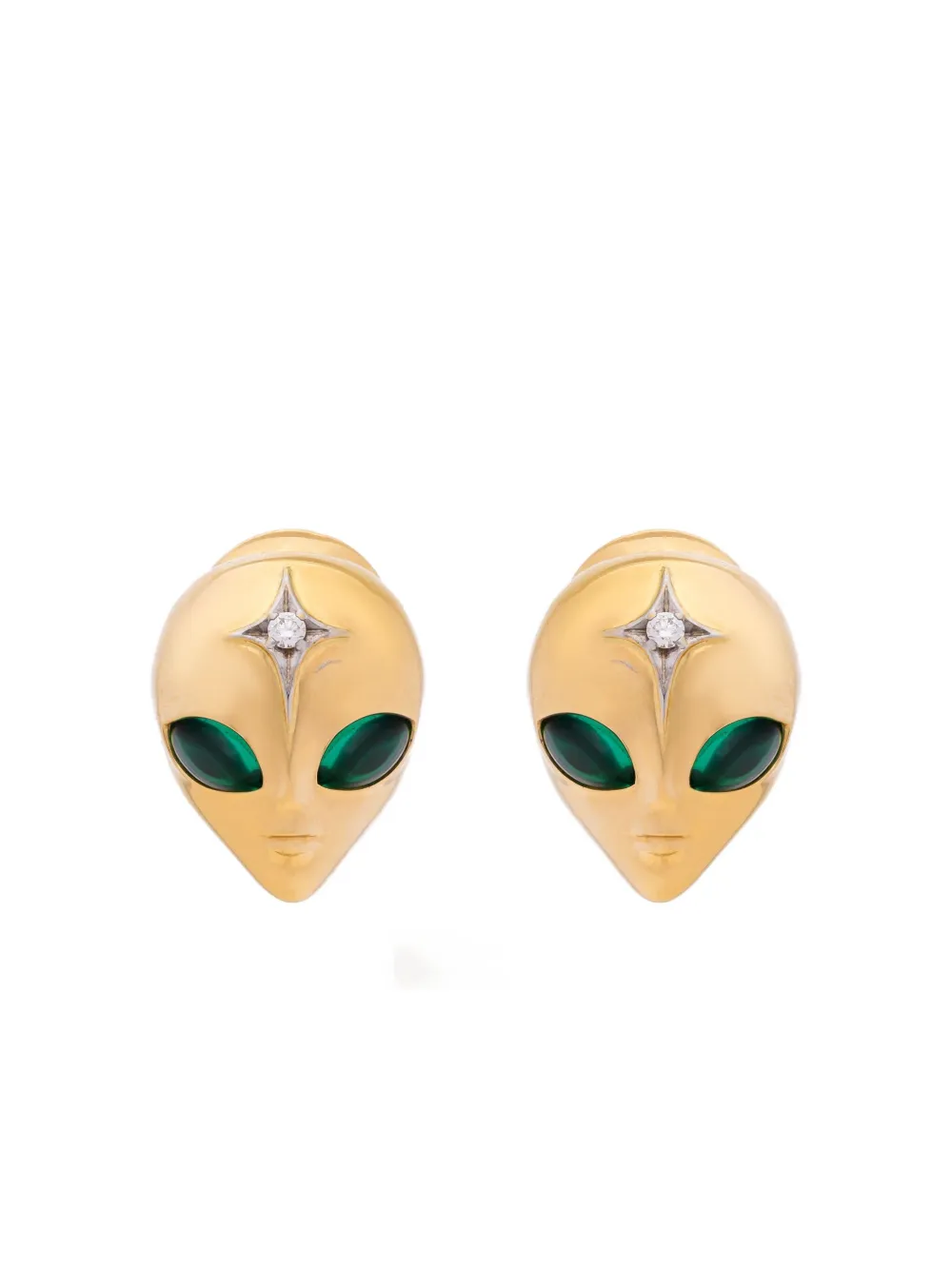 Серьги «Она - инопланетянка» из желтого золота 750 пробы с бриллиантами и изумрудами Sybarite, золотистый
Серьги «Она - инопланетянка» из желтого золота 750 пробы с бриллиантами и изумрудами Sybarite, золотистый