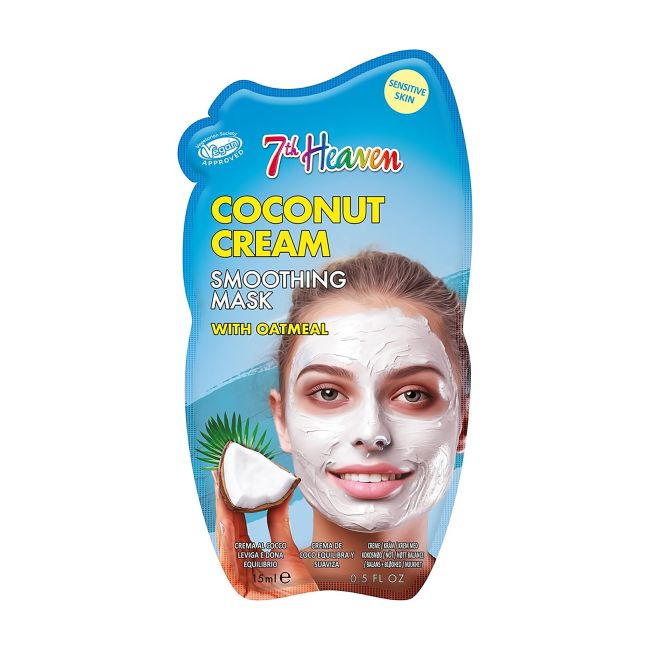 Разглаживающая маска для лица с кокосовым кремом и овсянкой 7th Heaven, 15 мл
Разглаживающая маска для лица с кокосовым кремом и овсянкой 7th Heaven, 15 мл