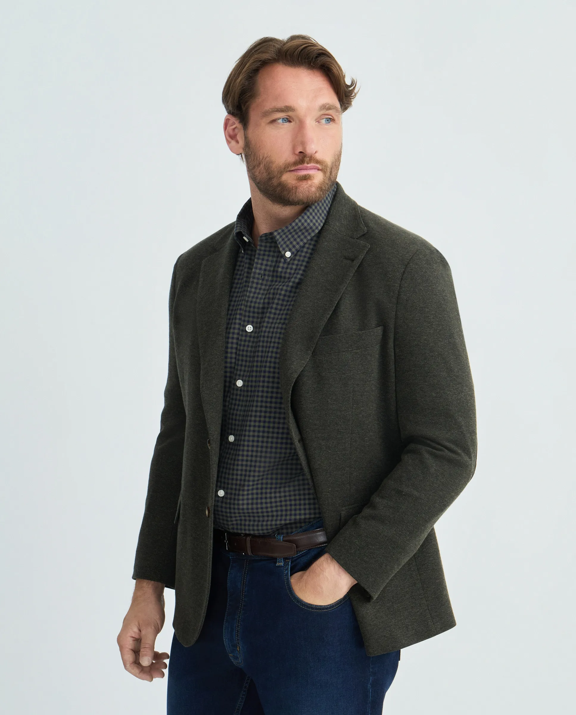 Мужская куртка больших размеров из микроструктурной пряжи Dustin, зеленый
Мужская куртка больших размеров из микроструктурной пряжи Dustin, зеленый