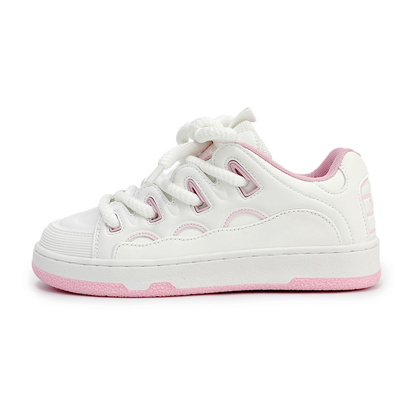 Wooden Rabbit Низкие скейтерские кроссовки унисекс бело-розовые, цвет White Pink
Wooden Rabbit Низкие скейтерские кроссовки унисекс бело-розовые, цвет White Pink