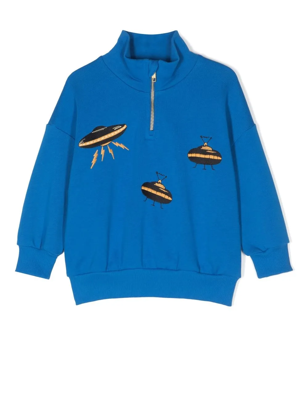 Толстовка с молнией и вышивкой UFO Mini Rodini, синий
Толстовка с молнией и вышивкой UFO Mini Rodini, синий