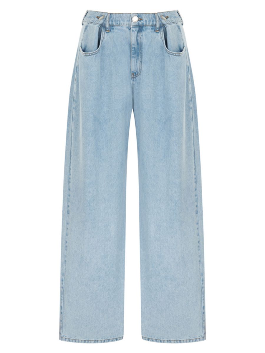 Джинсы Light Wash с высокой талией и широкими штанинами Nocturne, светло-синий
Джинсы Light Wash с высокой талией и широкими штанинами Nocturne, светло-синий