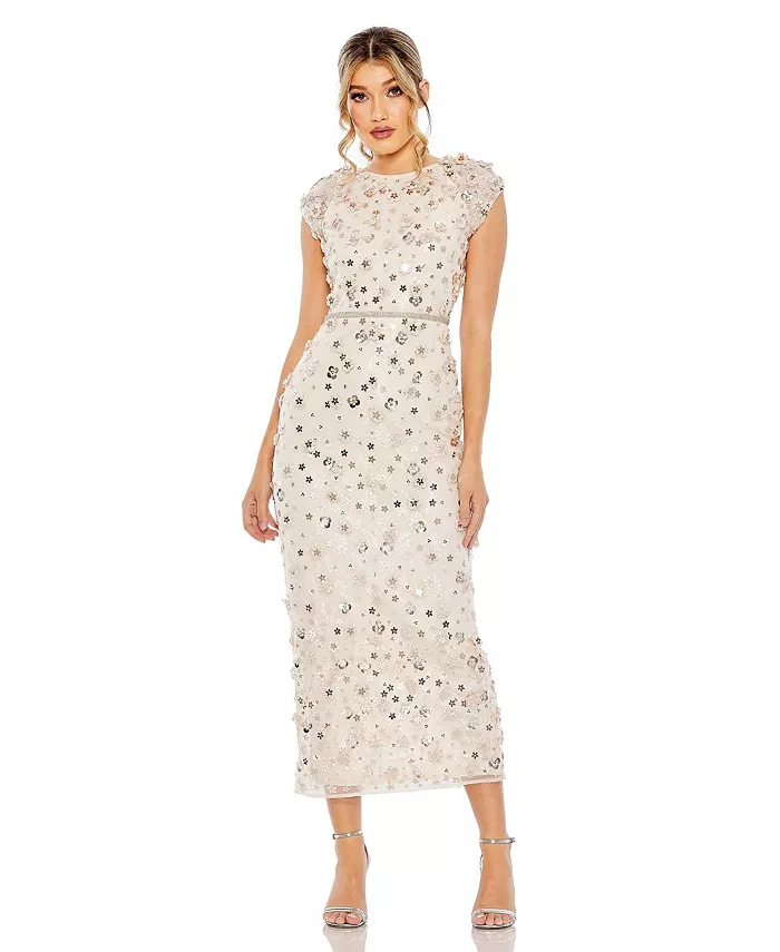 Женское платье-колонна с аппликацией цветов и короткими рукавами Mac Duggal, розовый
Женское платье-колонна с аппликацией цветов и короткими рукавами Mac Duggal, розовый