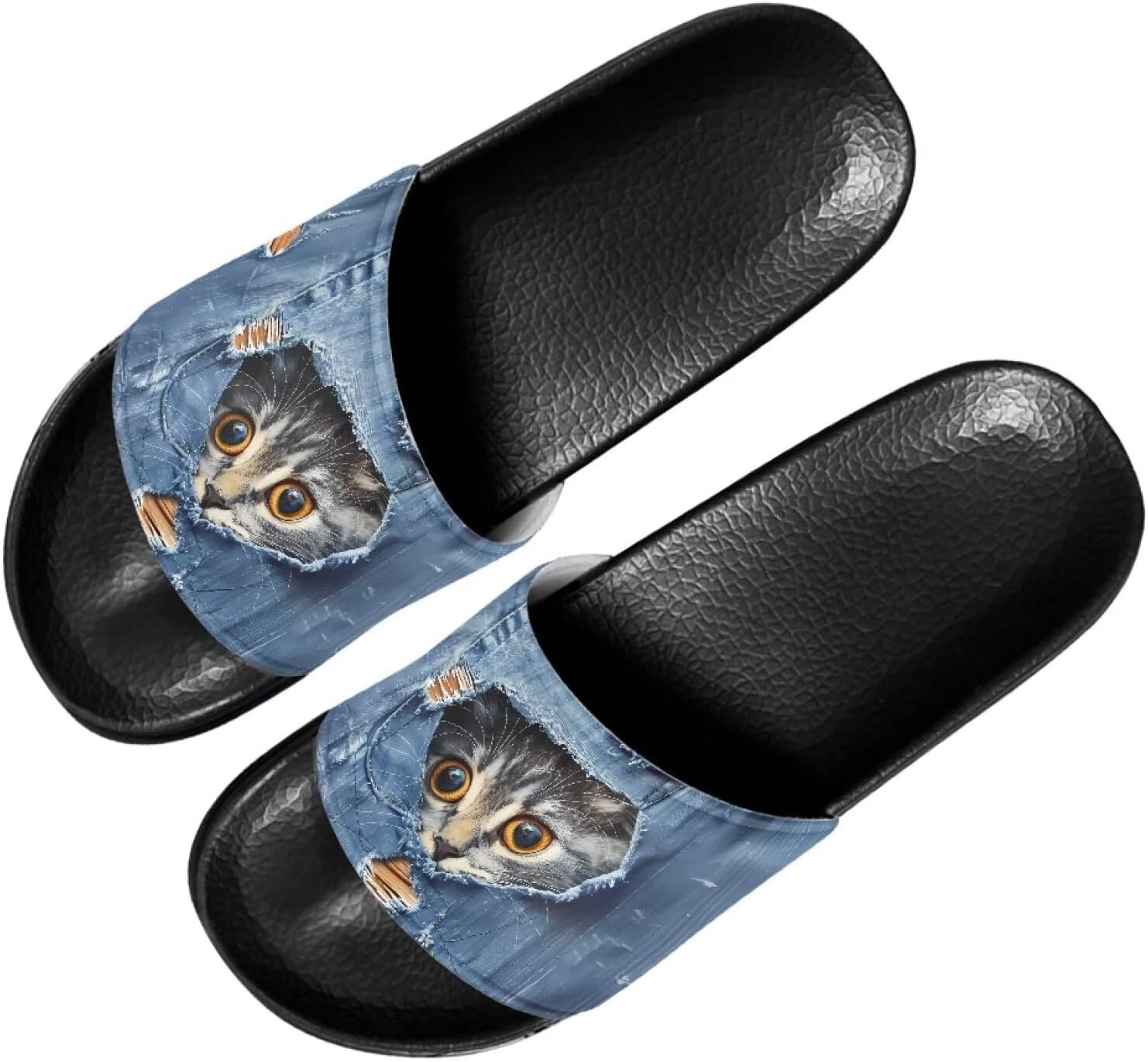 Забавные тапочки Binienty для взрослых, сандалии унисекс, нескользящие, быстросохнущие, для душа и ванной, Pocket Cat
Забавные тапочки Binienty для взрослых, сандалии унисекс, нескользящие, быстросохнущие, для душа и ванной, Pocket Cat