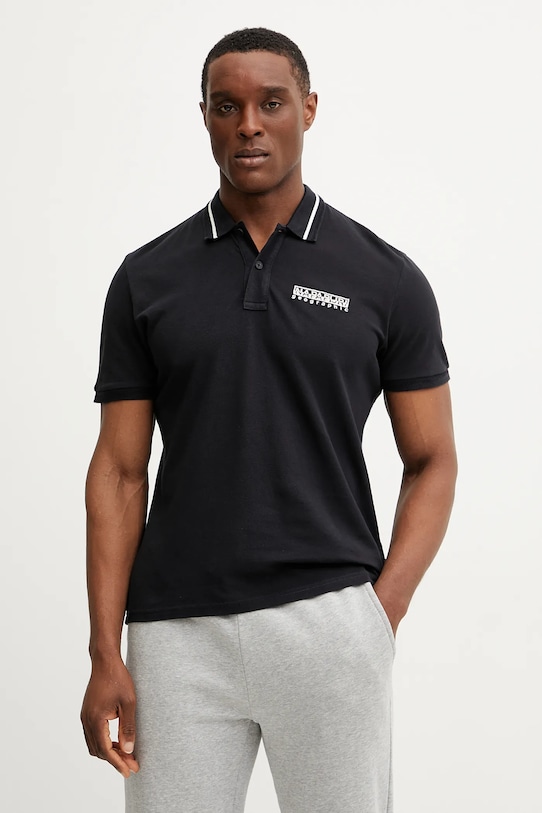 Хлопковая поло E-Murlo Napapijri, черный
Хлопковая поло E-Murlo Napapijri, черный