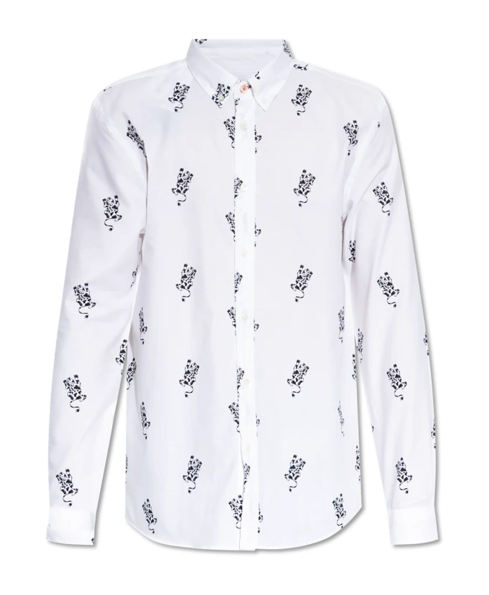 Рубашка с животным рисунком Ps By Paul Smith, белый
Рубашка с животным рисунком Ps By Paul Smith, белый
