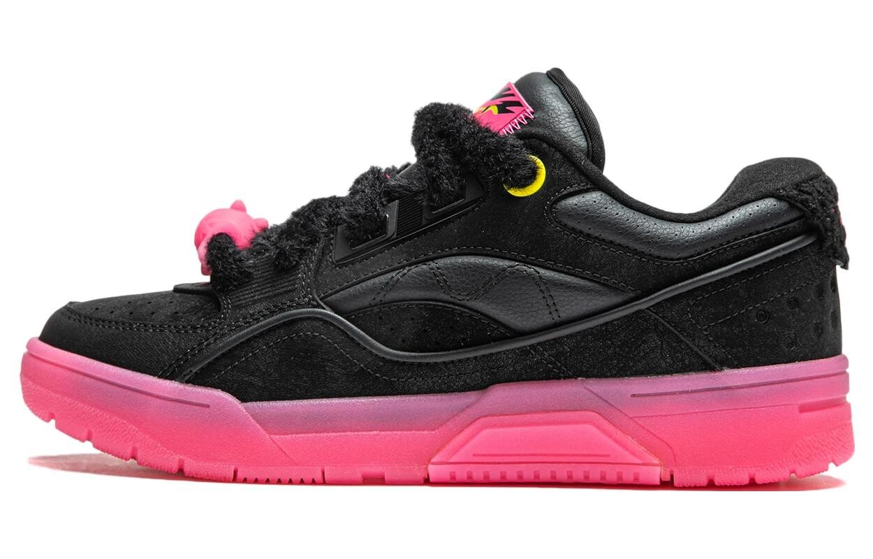 Баскетбольные кроссовки унисекс с низким верхом, черные/флуоресцентные, цвет Lotus Powder Lining