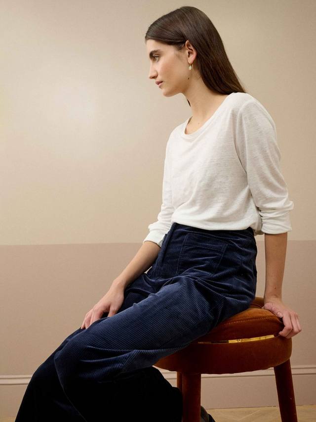 Льняная футболка с лодочкой Brora, White
Льняная футболка с лодочкой Brora, White