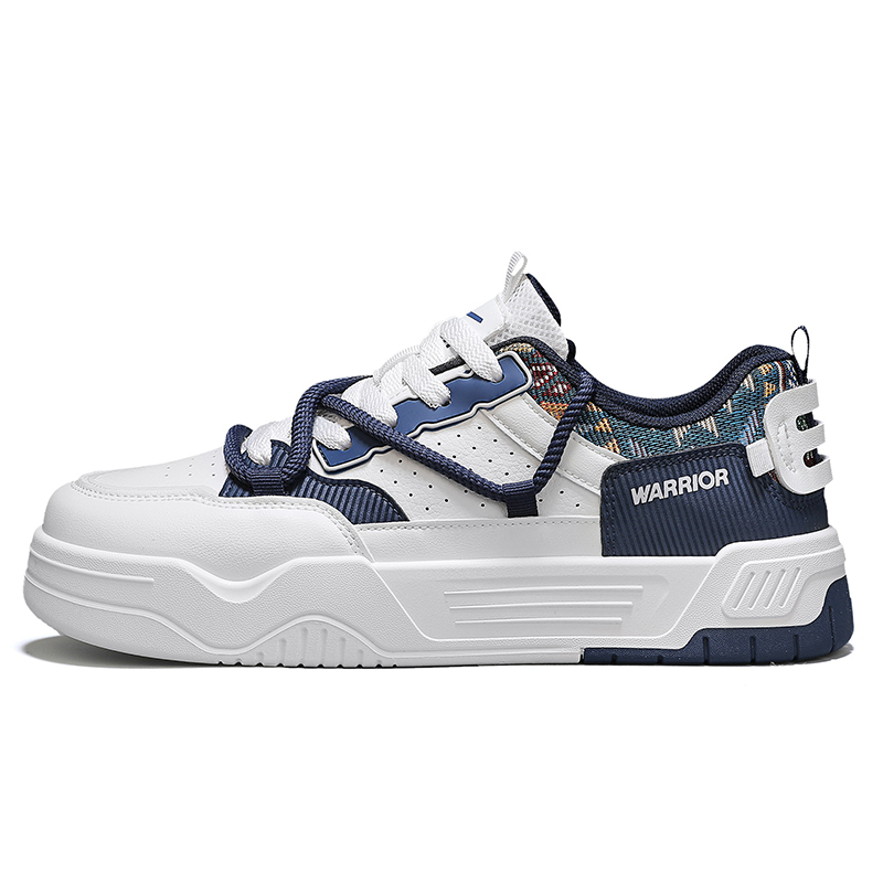 WARRIOR Кроссовки для скейтбординга, увеличивающие рост, износостойкие, легкие, нескользящие, низкие, мужские, белые, синие
WARRIOR Кроссовки для скейтбординга, увеличивающие рост, износостойкие, легкие, нескользящие, низкие, мужские, белые, синие