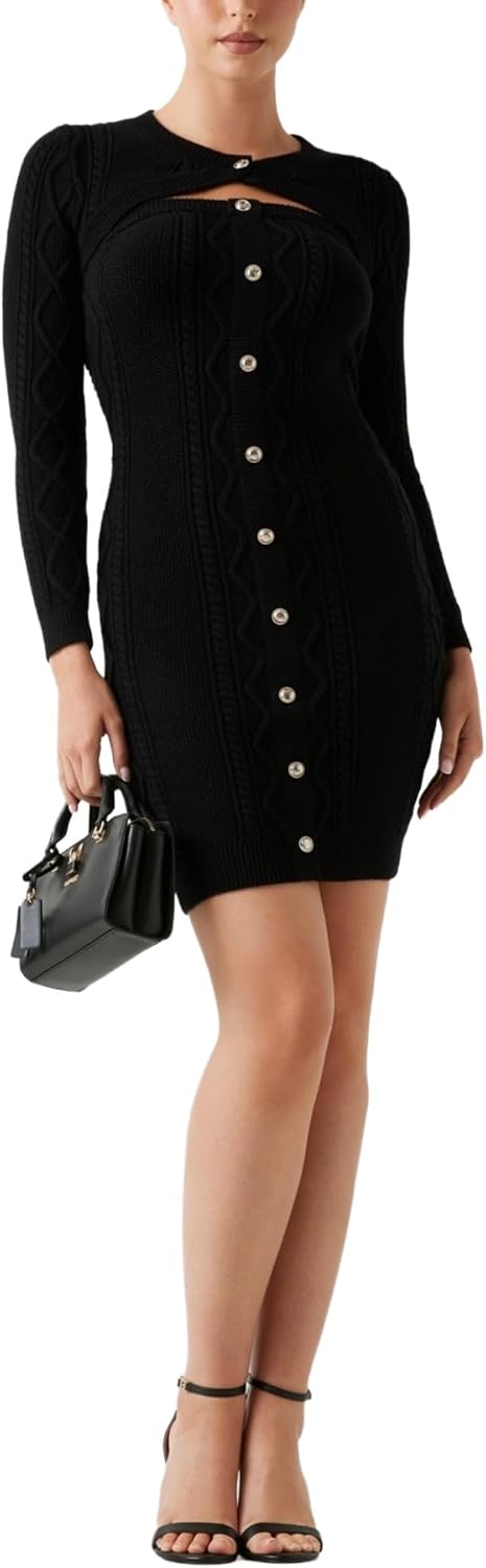 Женское платье Eco Long Sleeve Shrug Cable Daphne GUESS, Jet Black
Женское платье Eco Long Sleeve Shrug Cable Daphne GUESS, Jet Black