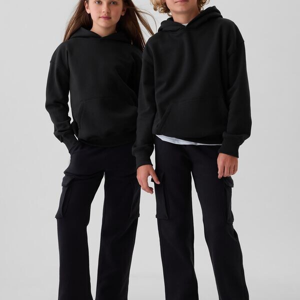 Однотонная толстовка с капюшоном унисекс Gap, черный
Однотонная толстовка с капюшоном унисекс Gap, черный