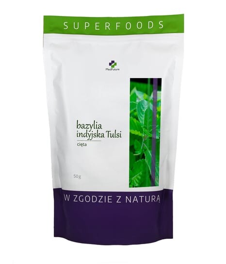 MedFuture, Индийский базилик Тулси, нарезанный, 50 г
MedFuture, Индийский базилик Тулси, нарезанный, 50 г