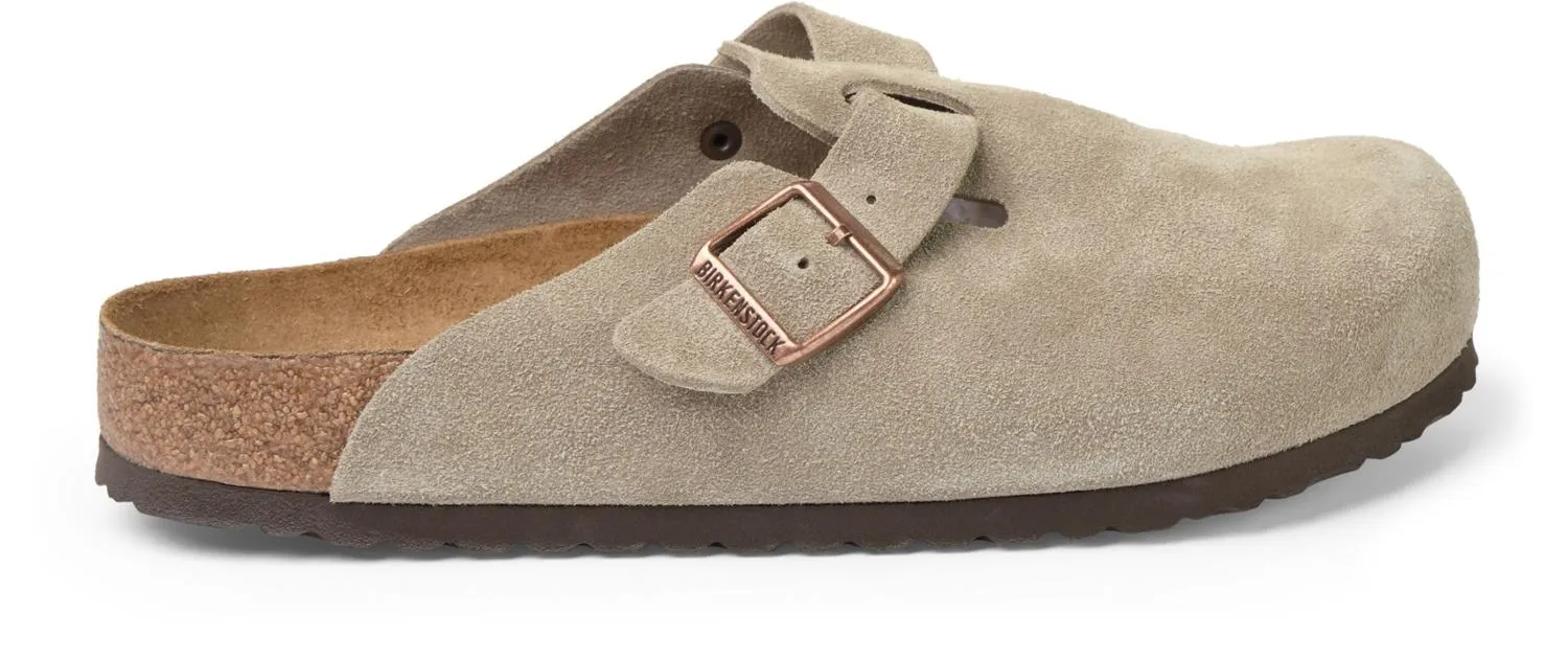 Boston Сабо с мягкой стелькой для мужчин Birkenstock, Taupe Suede
Boston Сабо с мягкой стелькой для мужчин Birkenstock, Taupe Suede