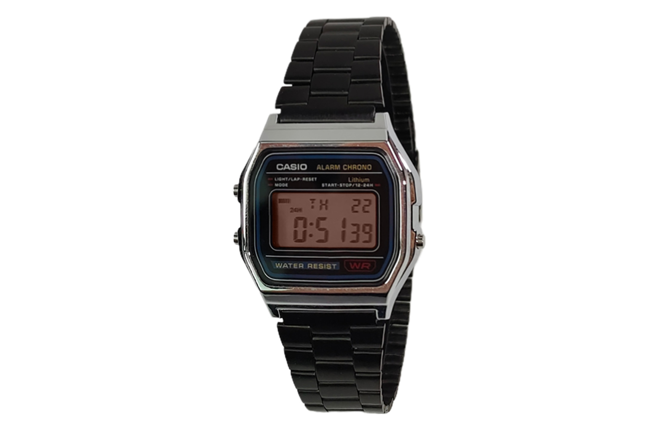 CASIO Кварцевые часы унисекс с черным циферблатом на стальном браслете
CASIO Кварцевые часы унисекс с черным циферблатом на стальном браслете