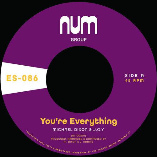 Сингл 7" Dixon, Michael a. & J.O.Y.: You're Everything B/w You're All I Need - Purple
Сингл 7" Dixon, Michael a. & J.O.Y.: You're Everything B/w You're All I Need - Purple