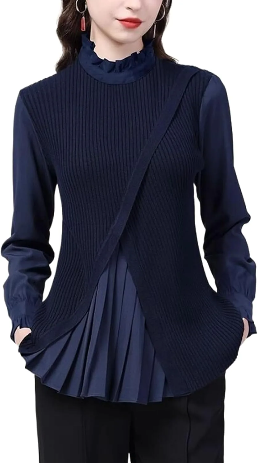 Весенняя трикотажная блузка Women's Top CQJFLQC
Весенняя трикотажная блузка Women's Top CQJFLQC