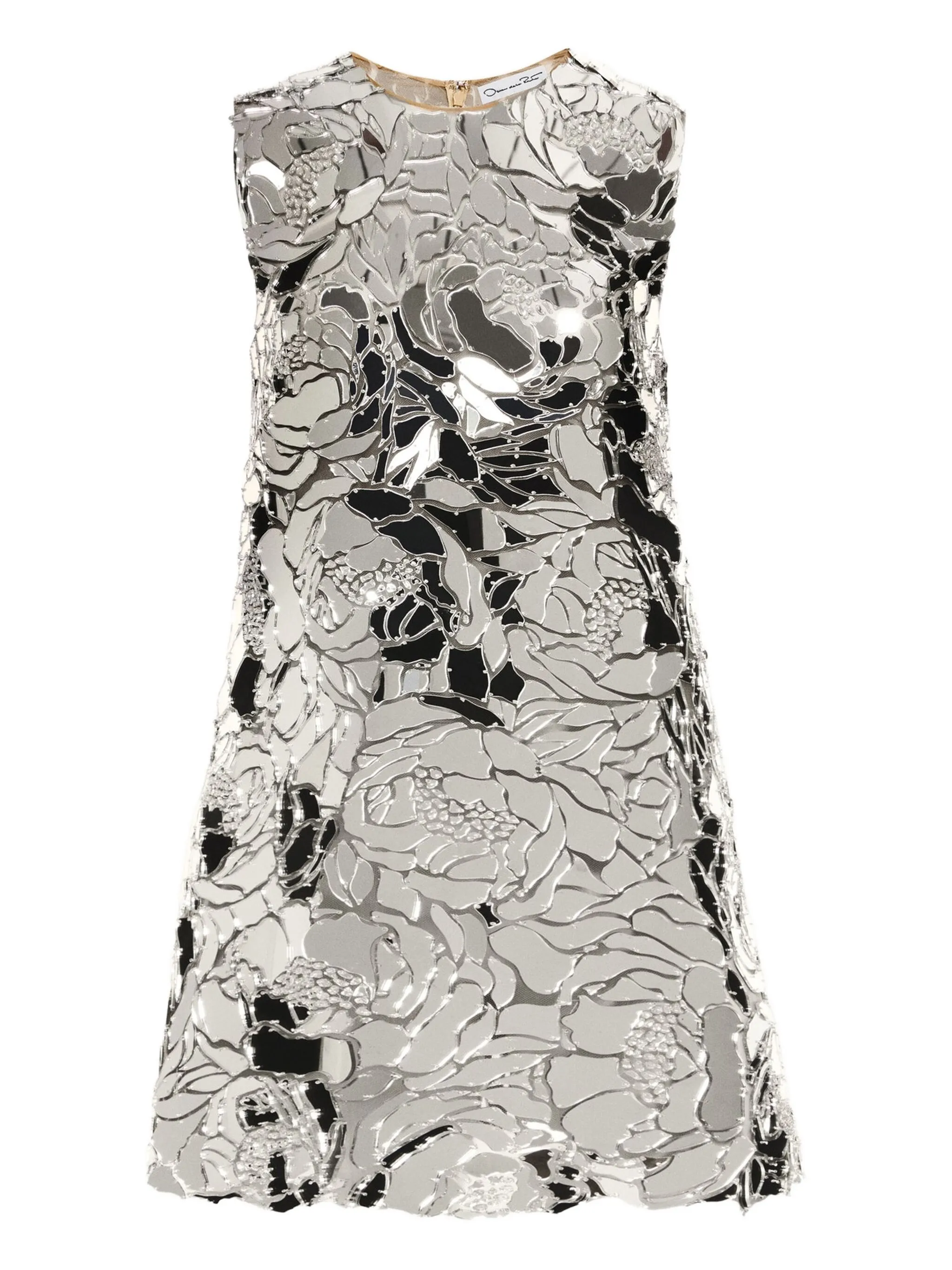 Платье-трапеция мини с цветочным принтом Oscar De La Renta, серебристый
Платье-трапеция мини с цветочным принтом Oscar De La Renta, серебристый