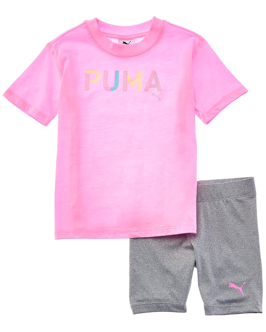 Комплект из 2 предметов: футболка джерси и байкерские шорты PUMA Puma, розовый
Комплект из 2 предметов: футболка джерси и байкерские шорты PUMA Puma, розовый