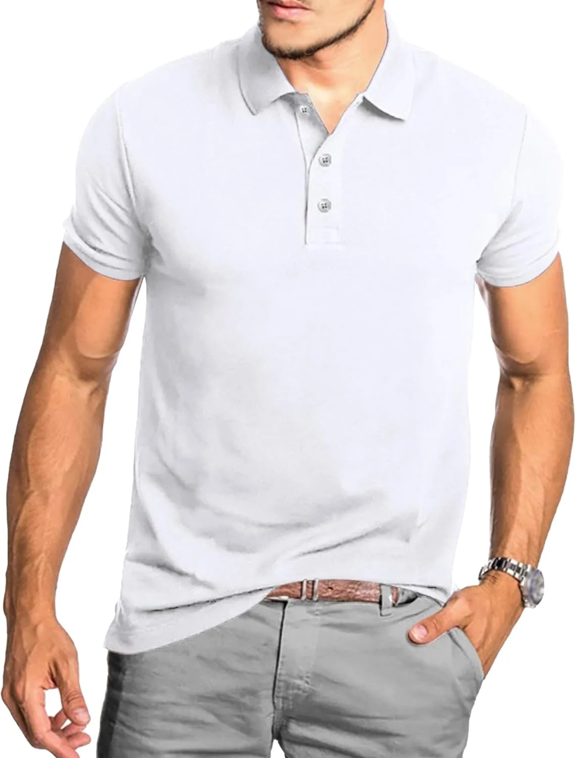 Классическая поло с воротником-стойкой и четвертной застежкой Zylphorix
Классическая поло с воротником-стойкой и четвертной застежкой Zylphorix