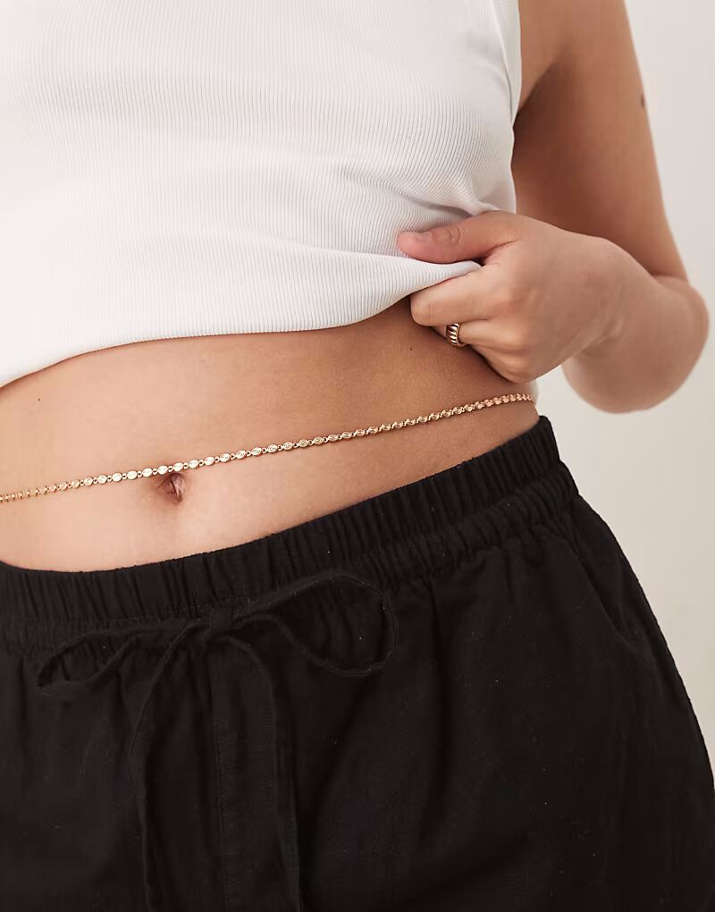 Цепочка для живота Curve золотистого оттенка Asos Curve
Цепочка для живота Curve золотистого оттенка Asos Curve