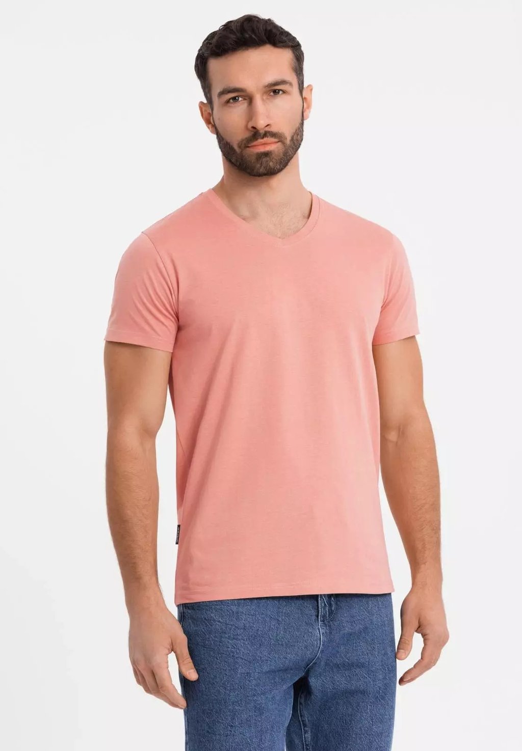 Базовая футболка CLASSIC WITH A V-NECK Ombre, розовый 
Базовая футболка CLASSIC WITH A V-NECK Ombre, розовый