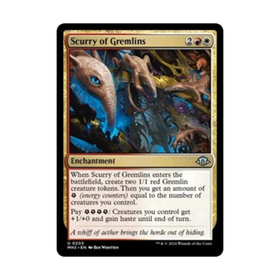 CCG Бегство Гремлинов (U), MTG - Modern Horizons 3
CCG Бегство Гремлинов (U), MTG - Modern Horizons 3