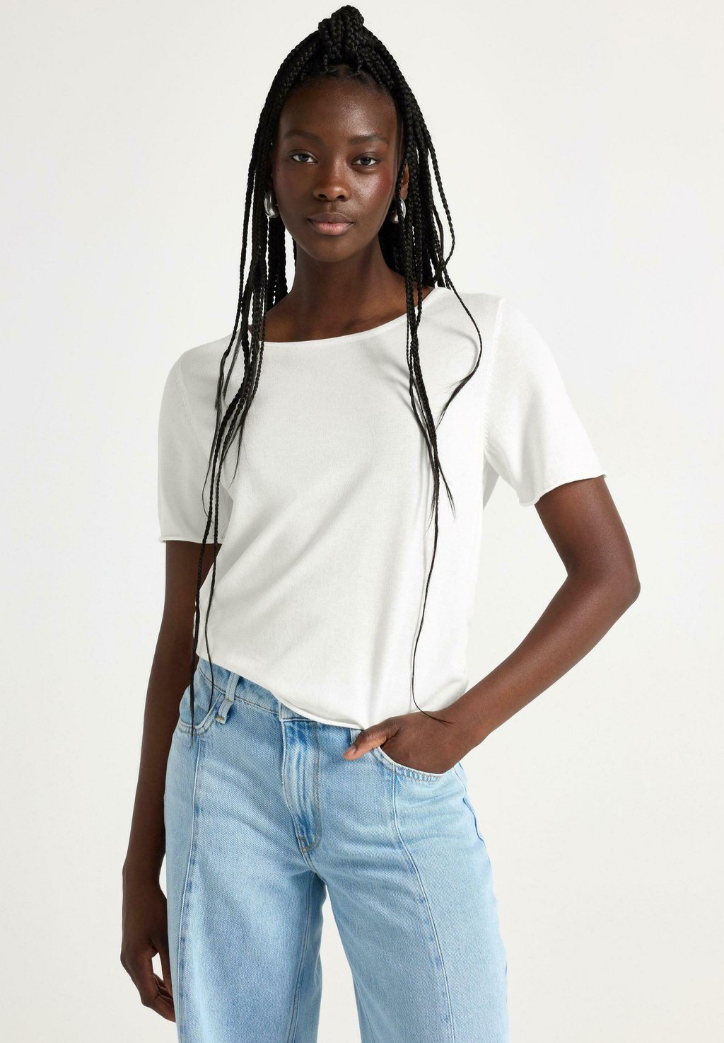 Базовая футболка Lindex, белый
Базовая футболка Lindex, белый