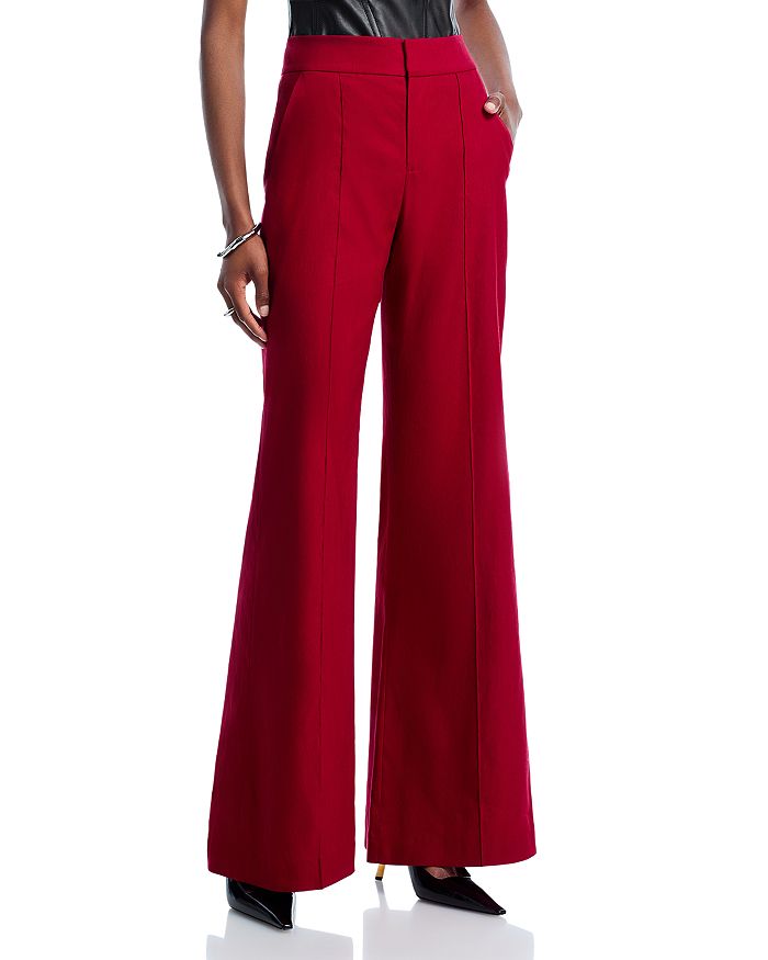 Дилан Высокие Широкие Брюки Alice and Olivia, красный
Дилан Высокие Широкие Брюки Alice and Olivia, красный