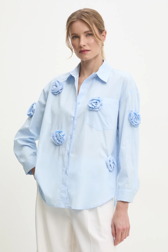 Хлопковая рубашка Answear.Lab, синий 
Хлопковая рубашка Answear.Lab, синий