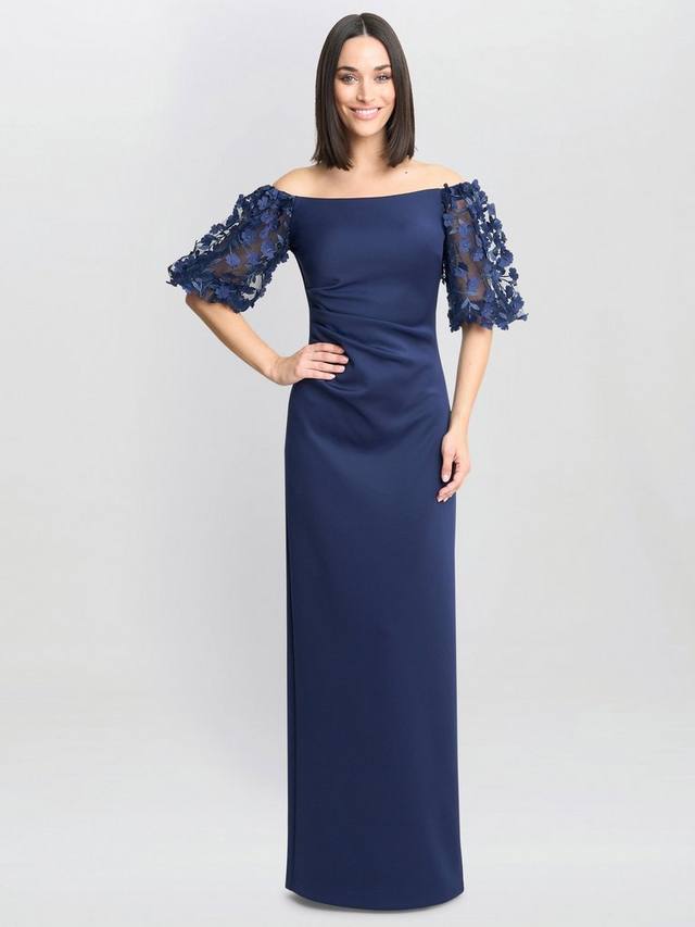 Макси-платье пенелопы с цветочным рукавом Gina Bacconi, темно-синий
Макси-платье пенелопы с цветочным рукавом Gina Bacconi, темно-синий