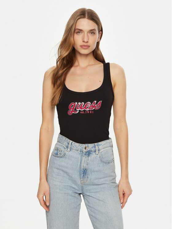 Топ regular fit W5RP03 KA0H1 Guess, черный
Топ regular fit W5RP03 KA0H1 Guess, черный