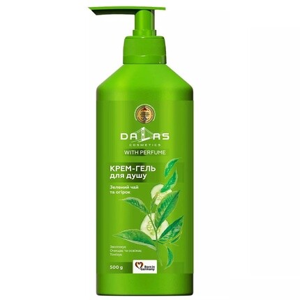 Гель для душа Зеленый чай и огурец 500 мл Dalas 
Гель для душа Зеленый чай и огурец 500 мл Dalas
