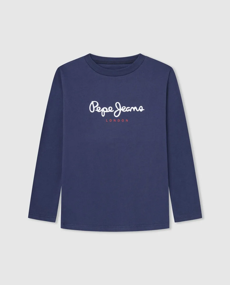 Футболка для мальчика с длинными рукавами и принтом логотипа Pepe Jeans, темно-синий
Футболка для мальчика с длинными рукавами и принтом логотипа Pepe Jeans, темно-синий