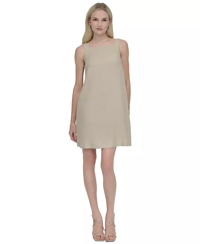 Женское платье-трапеция без рукавов с бантом на спине DKNY, коричневый/бежевый
Женское платье-трапеция без рукавов с бантом на спине DKNY, коричневый/бежевый