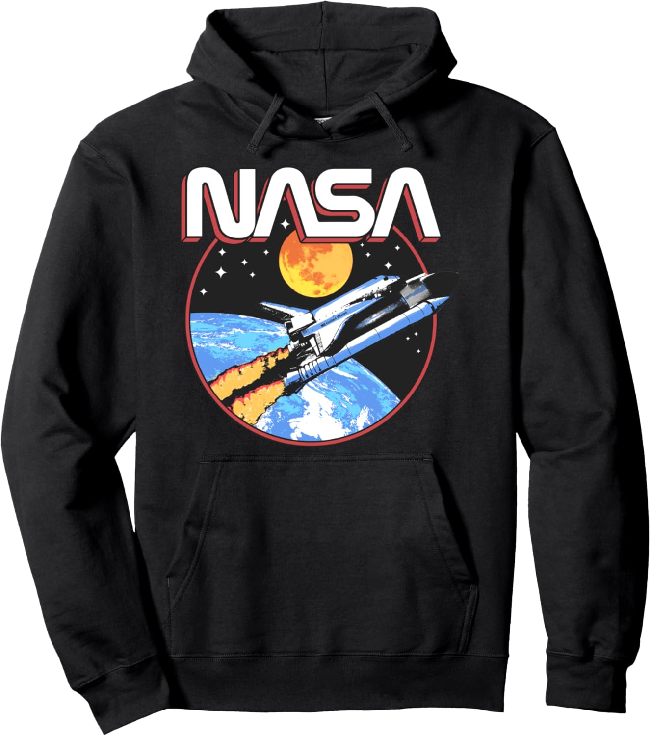 Худи NASA в стиле ретро «Взлет в космос», черный
Худи NASA в стиле ретро «Взлет в космос», черный