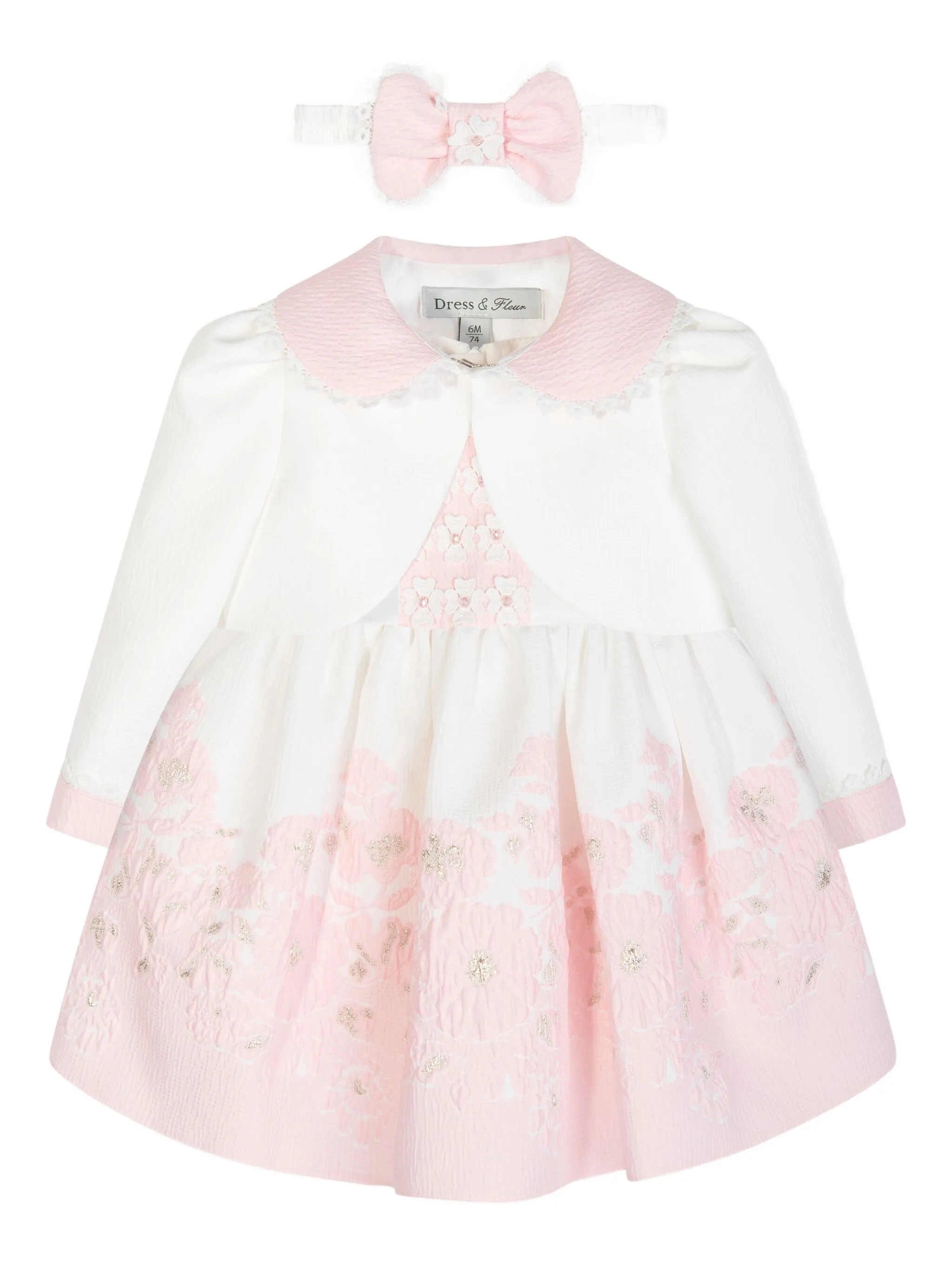 Комплект с платьем и цветочной аппликацией Dress & Fleur, белый
Комплект с платьем и цветочной аппликацией Dress & Fleur, белый