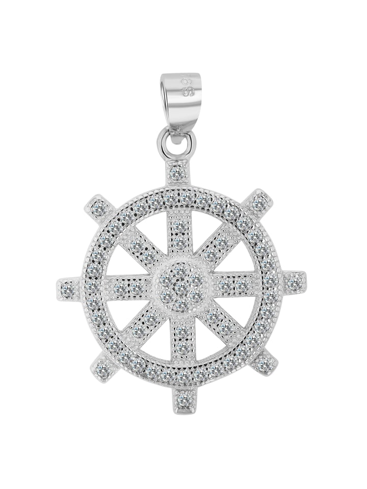 Adeliás Кулон в виде женского руля из серебра 925 пробы с белыми кубическими циркониями
Adeliás Кулон в виде женского руля из серебра 925 пробы с белыми кубическими циркониями