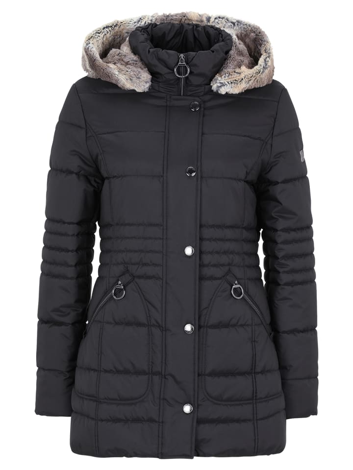 Куртка для активного отдыха со съемным капюшоном черного цвета Betty Barclay
Куртка для активного отдыха со съемным капюшоном черного цвета Betty Barclay