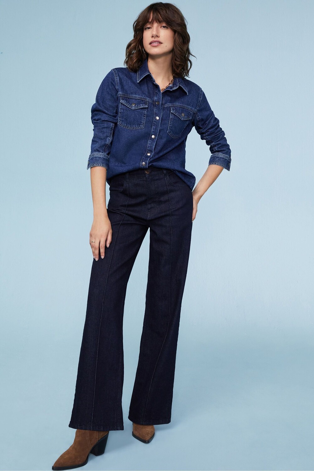 Рубашка Гертруда из натурального хлопка Baukjen, синий
Рубашка Гертруда из натурального хлопка Baukjen, синий