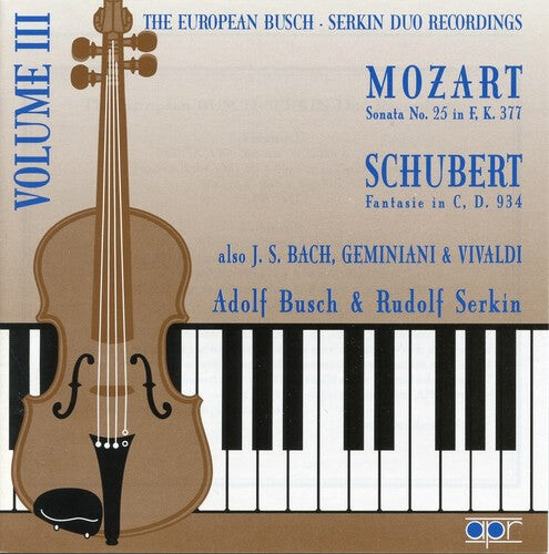 CD диск Busch, Adolf / Serkin, Rudolf: Play Vivaldi/Bach/Geminiani/&
CD диск Busch, Adolf / Serkin, Rudolf: Play Vivaldi/Bach/Geminiani/&