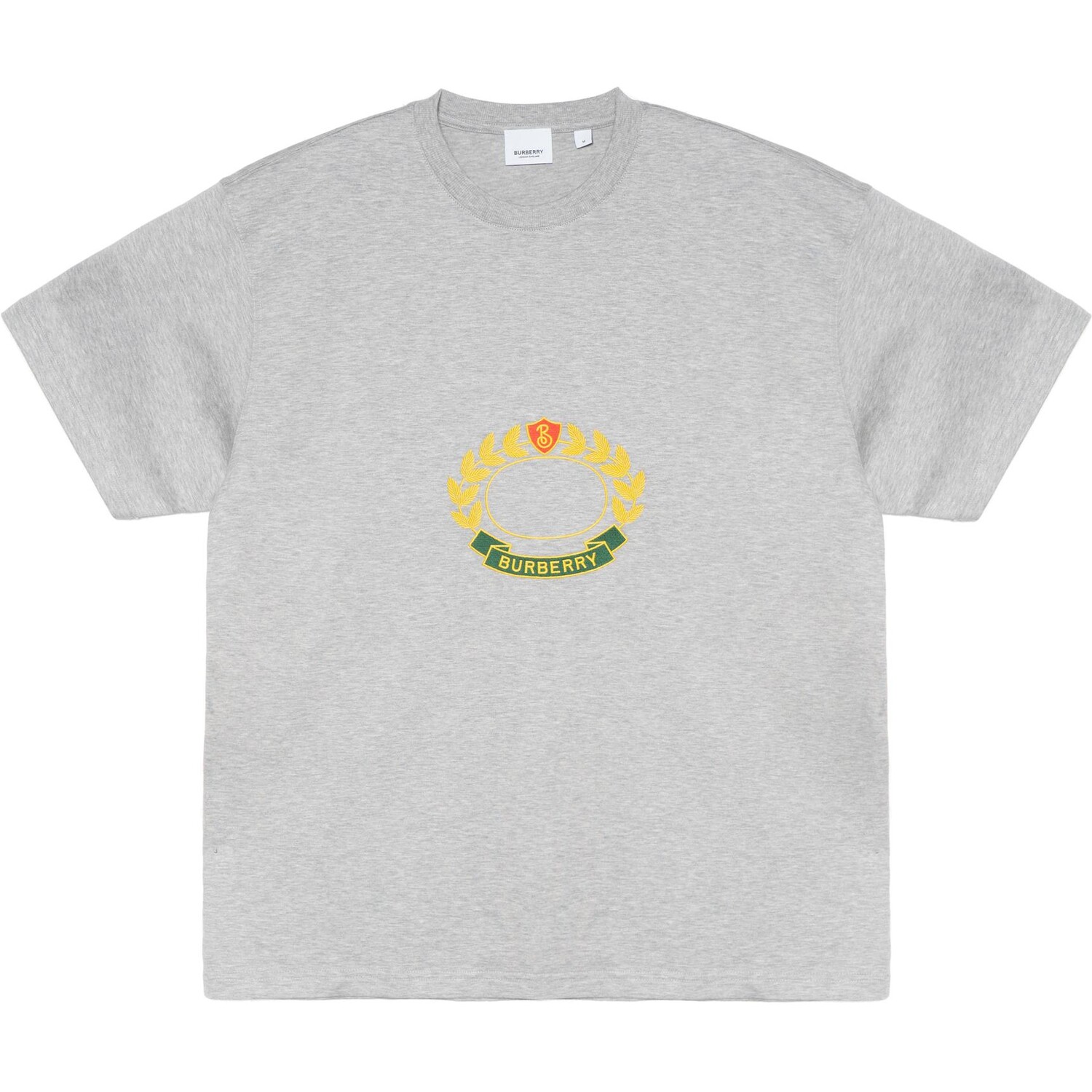 Футболка свободного кроя из хлопка с изображением дубового листа Burberry, серый
Футболка свободного кроя из хлопка с изображением дубового листа Burberry, серый