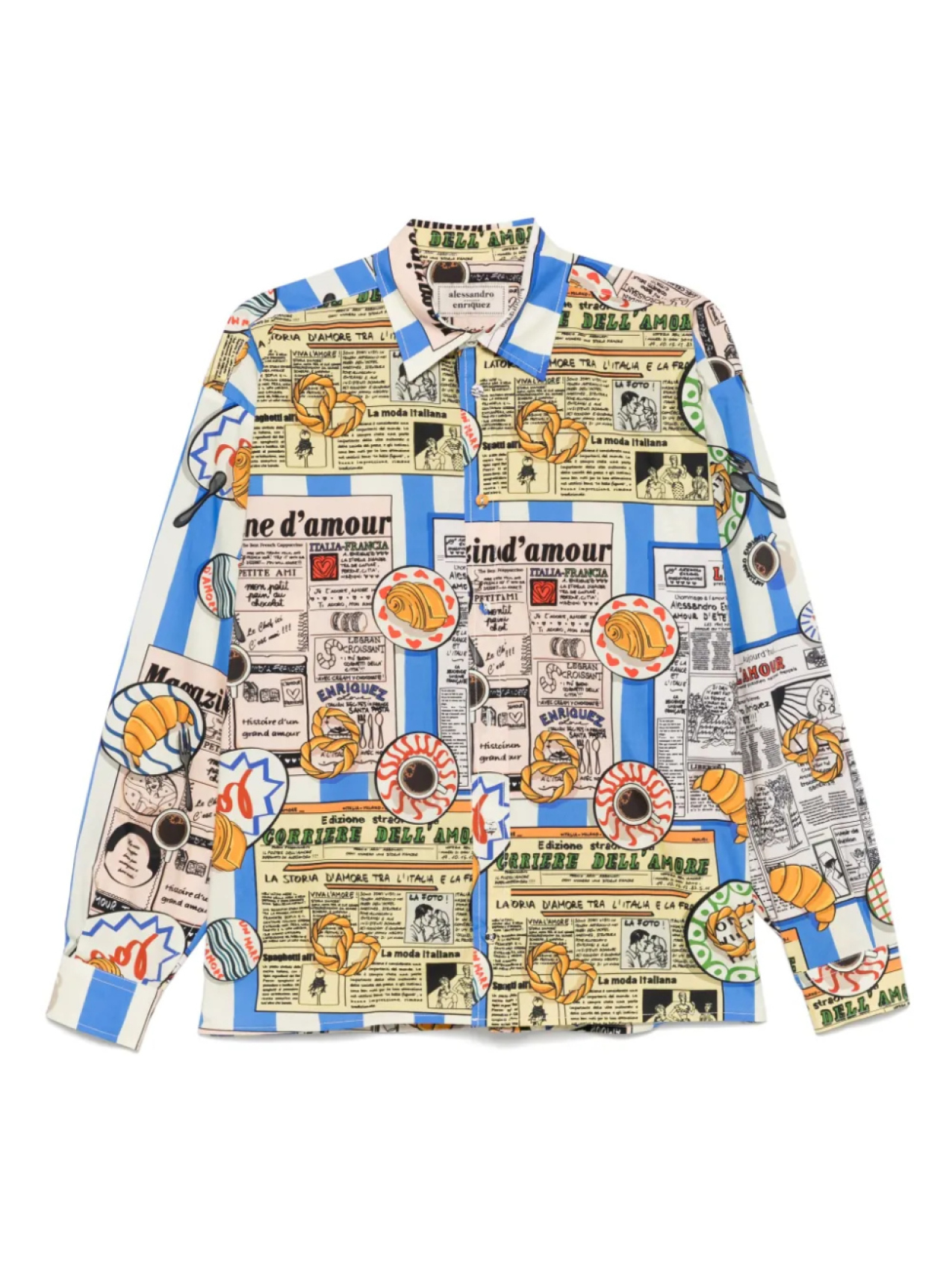 Alessandro enriquez рубашка с принтом, нейтральный 
Alessandro enriquez рубашка с принтом, нейтральный