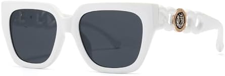 Солнцезащитные очки в стиле ретро 2027 года, квадратные, для женщин и мужчин, винтажные прямоугольные солнцезащитные очки с защитой от УФ-излучения UV400 MTZJH, White Grey
Солнцезащитные очки в стиле ретро 2027 года, квадратные, для женщин и мужчин, винтажные прямоугольные солнцезащитные очки с защитой от УФ-излучения UV400 MTZJH, White Grey