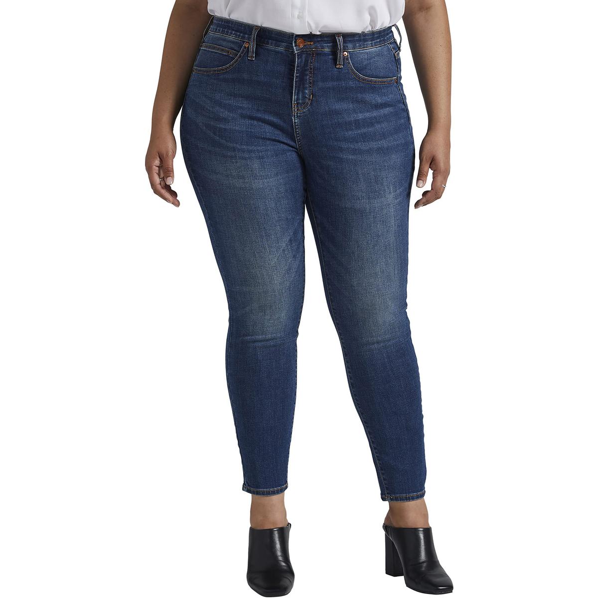 Cecilia Женские скинни джинсы средней посадки Jag Jeans, синий
Cecilia Женские скинни джинсы средней посадки Jag Jeans, синий