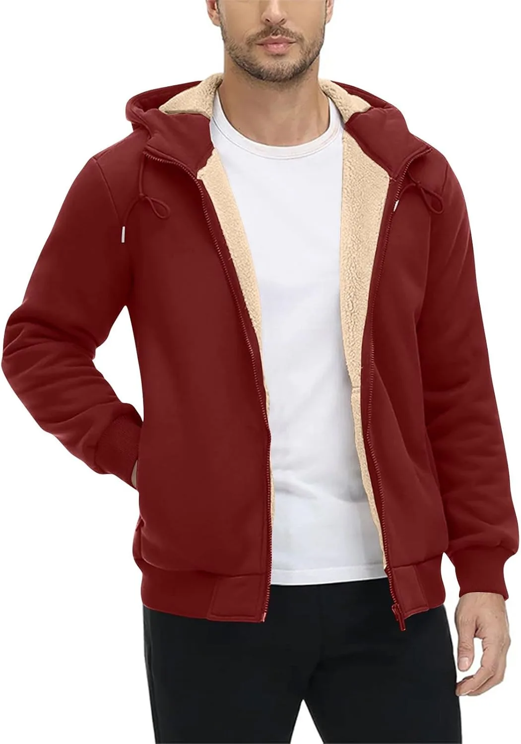 Зимняя толстовка с капюшоном для мужчин, Heavyweight Fleece, Full Zip, Sherpa
Зимняя толстовка с капюшоном для мужчин, Heavyweight Fleece, Full Zip, Sherpa