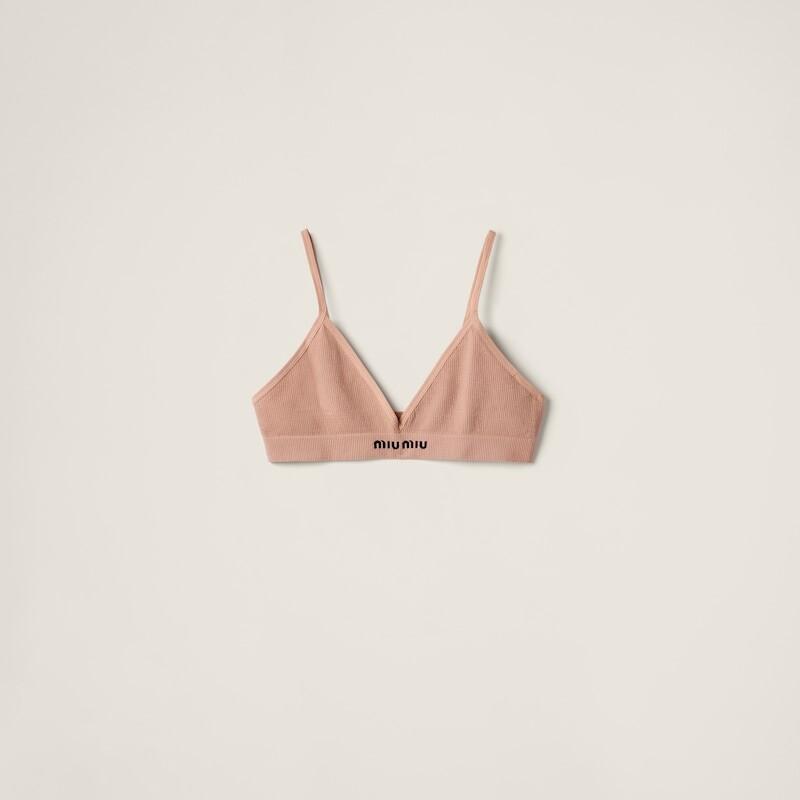 Бесшовный бюстгальтер Miu Miu, бежевый
Бесшовный бюстгальтер Miu Miu, бежевый