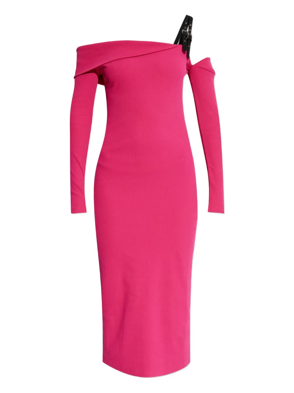 Платье миди с открытыми плечами и пряжкой Versace Jeans Couture, розовый
Платье миди с открытыми плечами и пряжкой Versace Jeans Couture, розовый