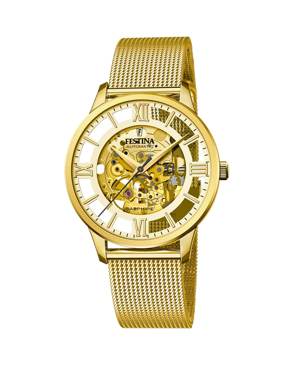 F20667/1 Мужские автоматические часы из стали с золотистым ремешком Festina, золотой
F20667/1 Мужские автоматические часы из стали с золотистым ремешком Festina, золотой