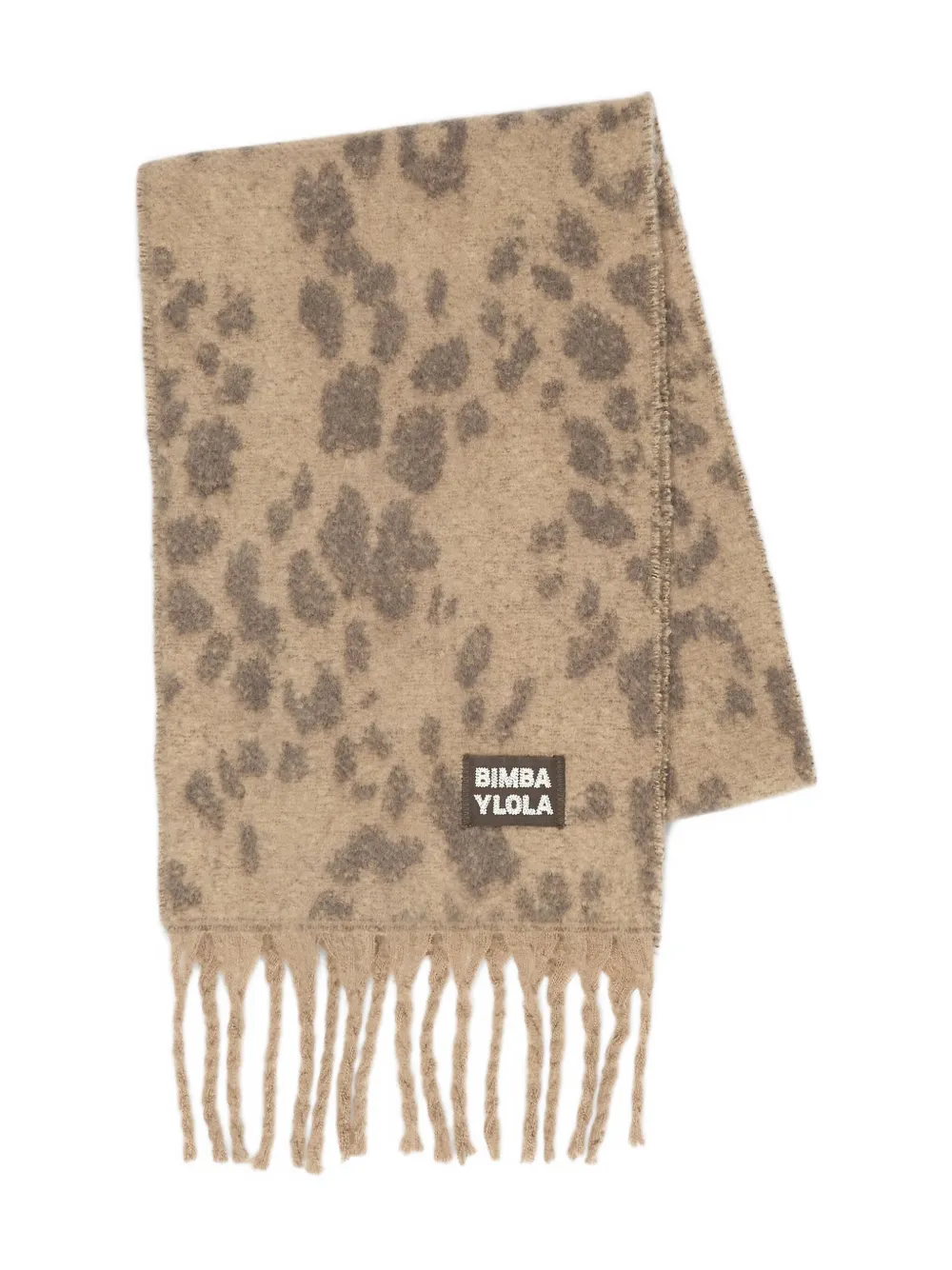 Шарф с бахромой и анималистичным узором Bimba Y Lola, коричневый
Шарф с бахромой и анималистичным узором Bimba Y Lola, коричневый